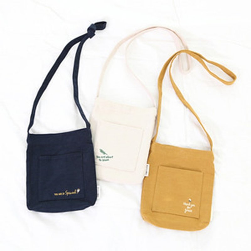 Flower series mini eco-friendly bags (3 styles in total) - Messenger Bags & Sling Bags - Cotton & Hemp 