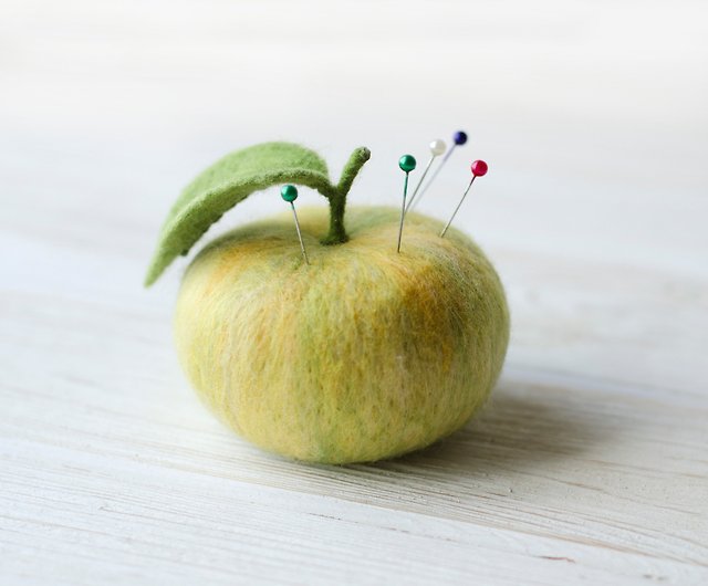 Boiled Wool & Viscose - Green Apple