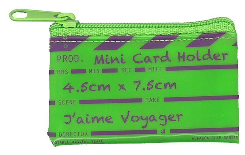 Director clap Mini card holder - Green  - ที่ห้อยกุญแจ - พลาสติก สีเขียว