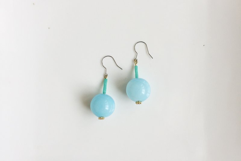 Cloud bubble gum bubble earrings - Earrings & Clip-ons - Gemstone Blue