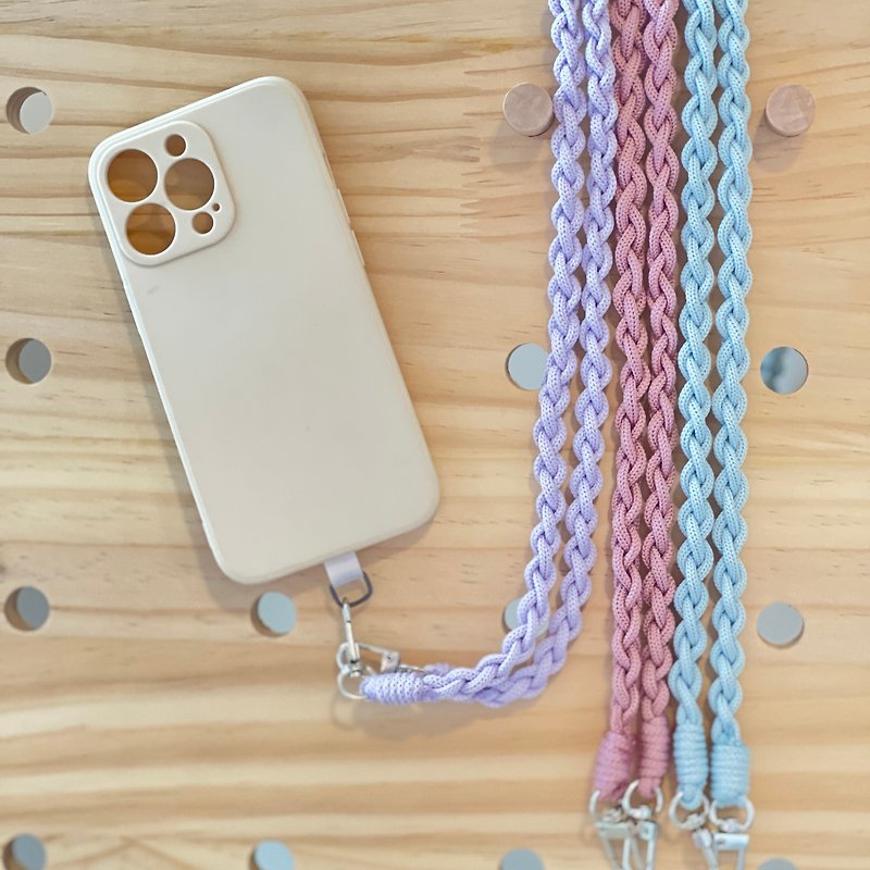 Handcraft braided phone lanyard - เชือก/สายคล้อง - เส้นใยสังเคราะห์ หลากหลายสี
