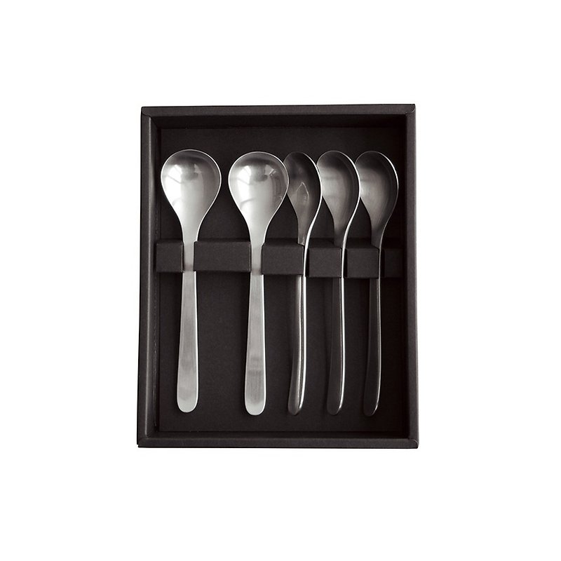 日本 柳宗理 茶匙5件套裝 - 廚具 - 不鏽鋼 銀色