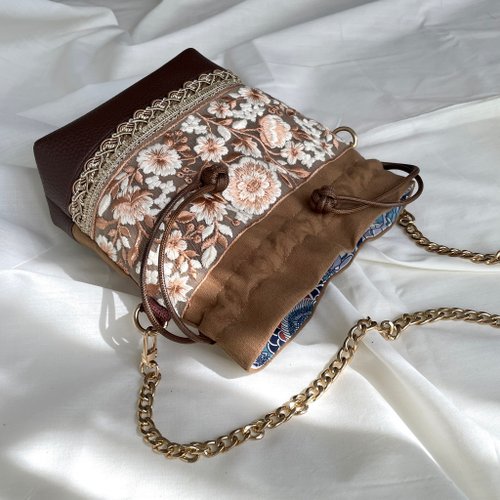 インディアン刺繍/バケットバッグ(中)/B0908 - ショップ Leelin