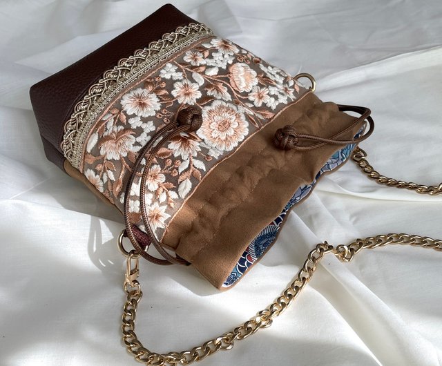 刺繍 民族刺繍 バケットバッグ モン族 刺繍バッグ ポシェット | sweetfish