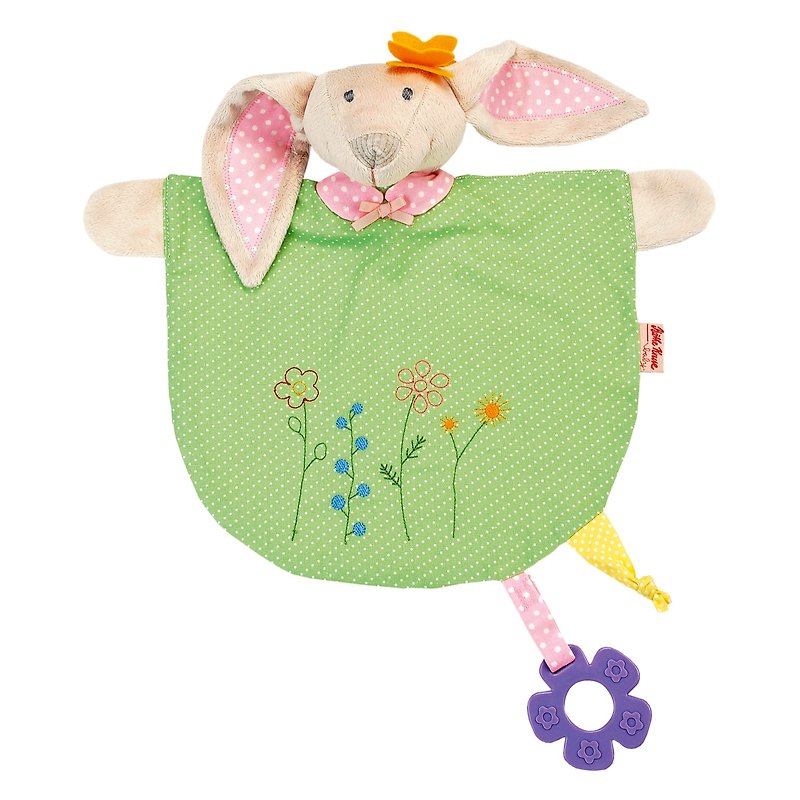 德國百年品牌Käthe Kruse Bunny Ida小兔安撫巾 - 嬰幼兒玩具/毛公仔 - 棉．麻 多色