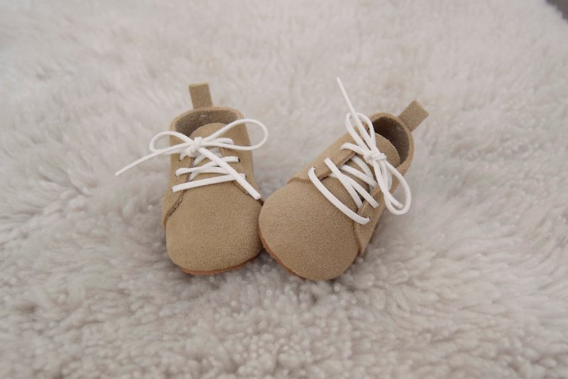 Sand Baby Lace Up Boots, Handmade Leather Baby Shoes, Baby Boy Shoes, Baby Shower Gift, Baby Girl Shoes, Suede Baby Shoe, Non Slip Baby Shoe - Kids' Shoes - Genuine Leather Khaki