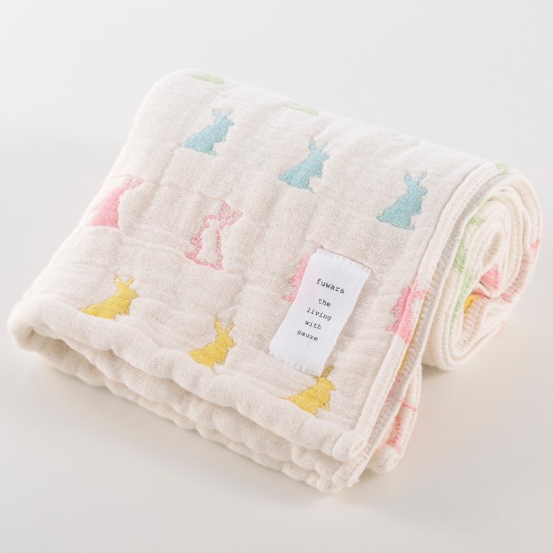 [Japan made immediate crepe] six heavy yarn towel - color rabbit - อื่นๆ - ผ้าฝ้าย/ผ้าลินิน 