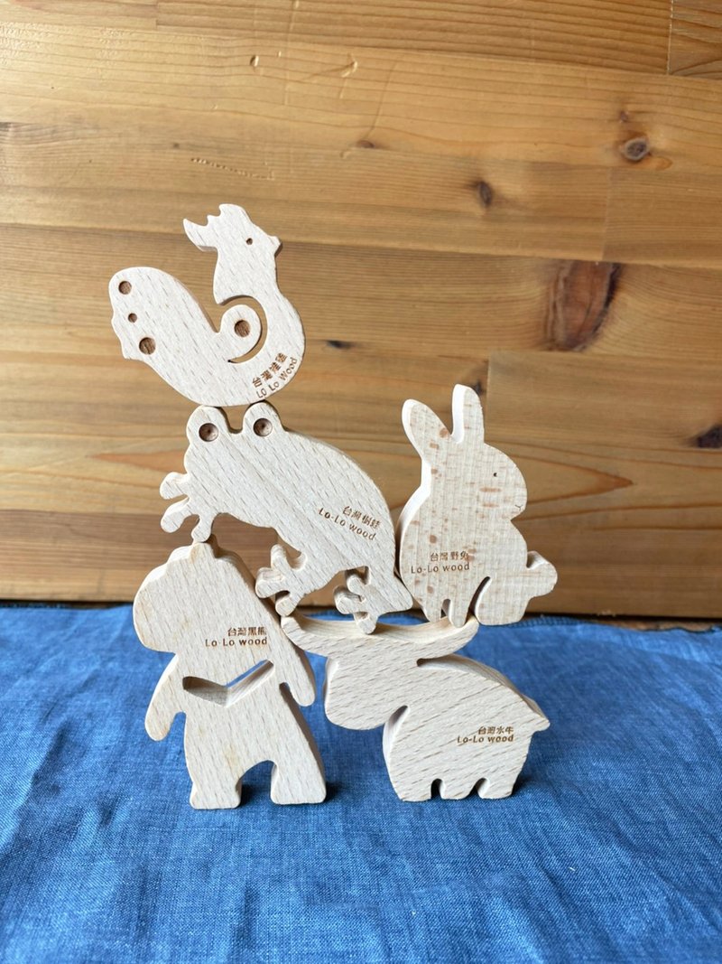 Taiwan Animals-Magnet Block Set - ของเล่นเด็ก - ไม้ 