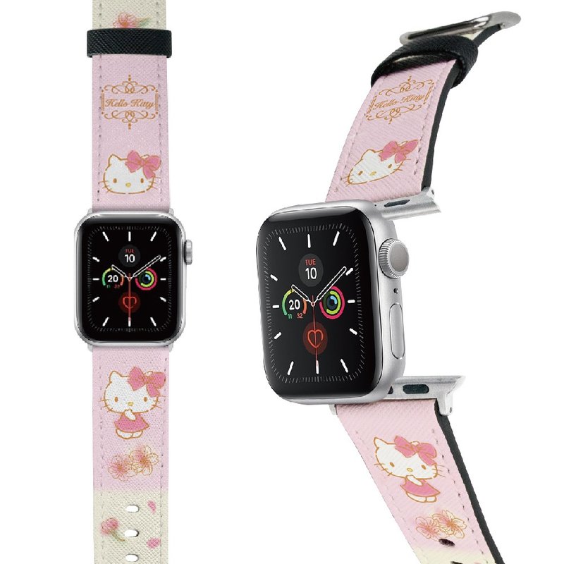 SANRIO-Apple Watch-Sakura Series-HELLO KITTY - Watchbands - Faux Leather Pink