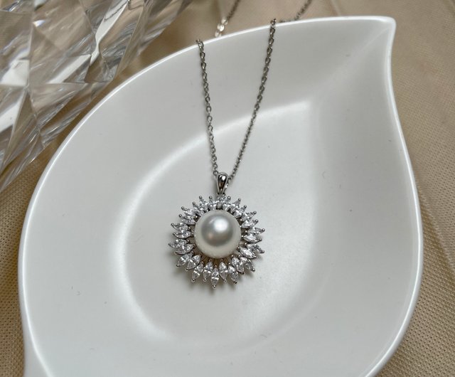 【新品】オーストラリアの白い海水真珠のペンダント12-13mm 桜色透き白い 滑らか 強い光沢 中国国家検査証明書SG46 ポイント10倍パール ネックレス 淡水 真珠 大珠 10-10.5