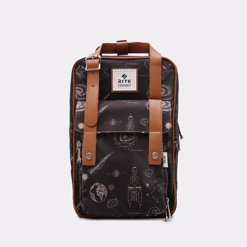 [Twin Series] 2018 Advanced Edition - Roaming Backpack - Space Black (中) - กระเป๋าเป้สะพายหลัง - วัสดุกันนำ้ สีดำ