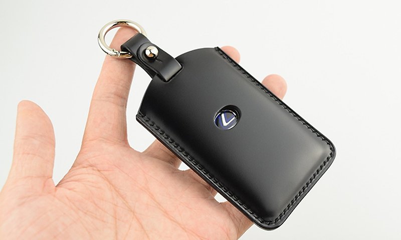 Lexus handmade leather keychain Shell Cordovan  CT ES ISUX NX RX GS LX - Keychains - Genuine Leather Multicolor