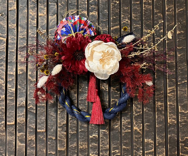 23.しめ縄 正月飾り 注連縄 クリスマス リース ドライ