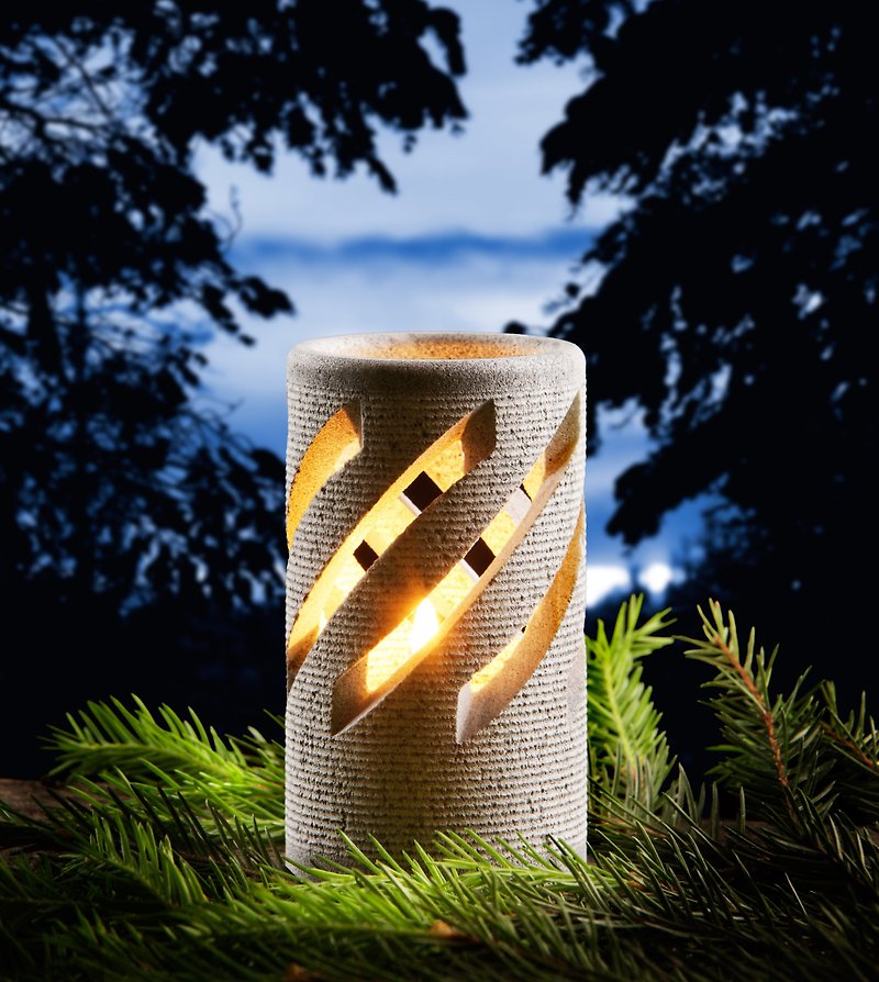 燭台、蠟燭燈 Candle Lamp - Hukka Design 台灣總代理 - 香薰蠟燭/燭台 - 石頭 