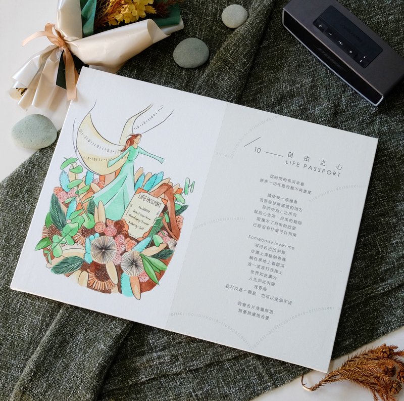 無框畫-10-自由之心 / Life Passport - 擺飾/家飾品 - 防水材質 多色