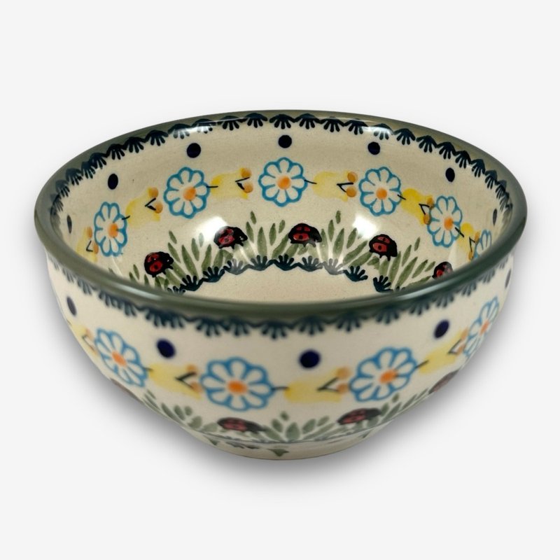 Polish hand-painted handmade pottery-rice bowl 13cm Magic Forest series designer model - Bowls - Pottery Multicolor