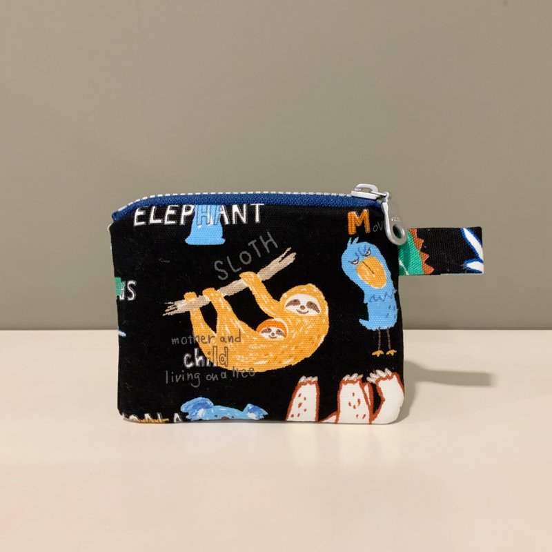 動物的夜晚—鋪棉小袋/零錢包/耳機收納 - 零錢包/小錢包 - 棉．麻 