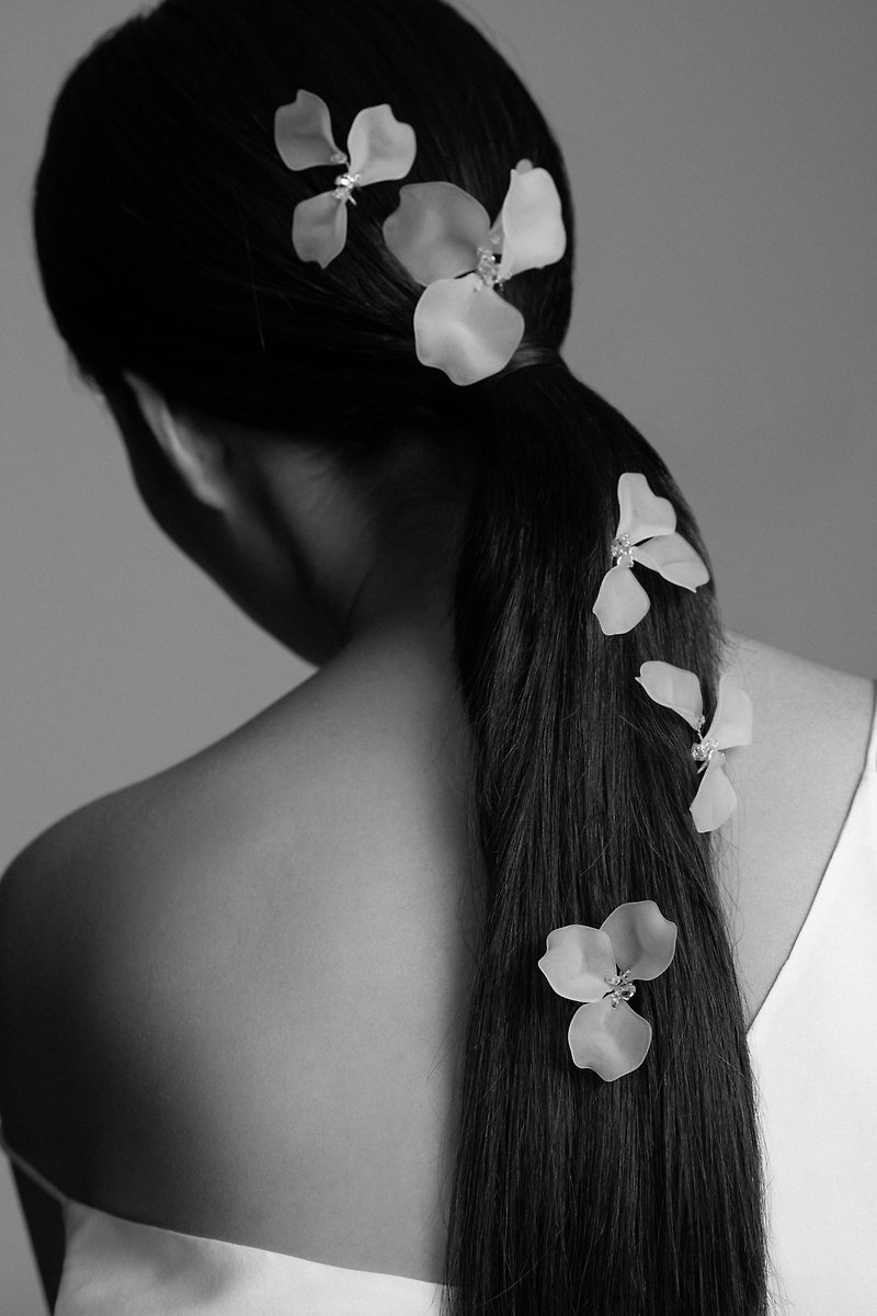 Sweet Pea Flower Hair Pin Set - 豌豆花髮飾全套