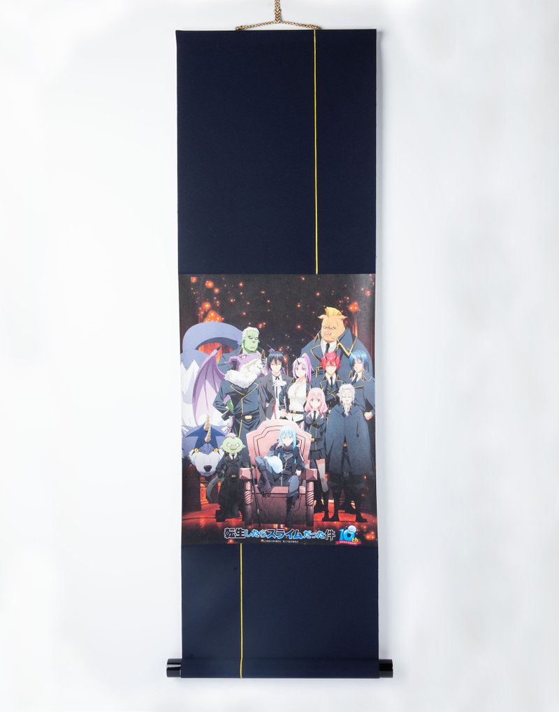 [Reincarnated Slime] Upright Hanging Scroll (B Dark Blue) - Wall Décor - Paper Black