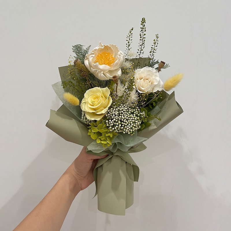 【Gift】Fresh retro small bouquet. Preserved flower dry flower. birthday celebration - Dried Flowers & Bouquets - Plants & Flowers 