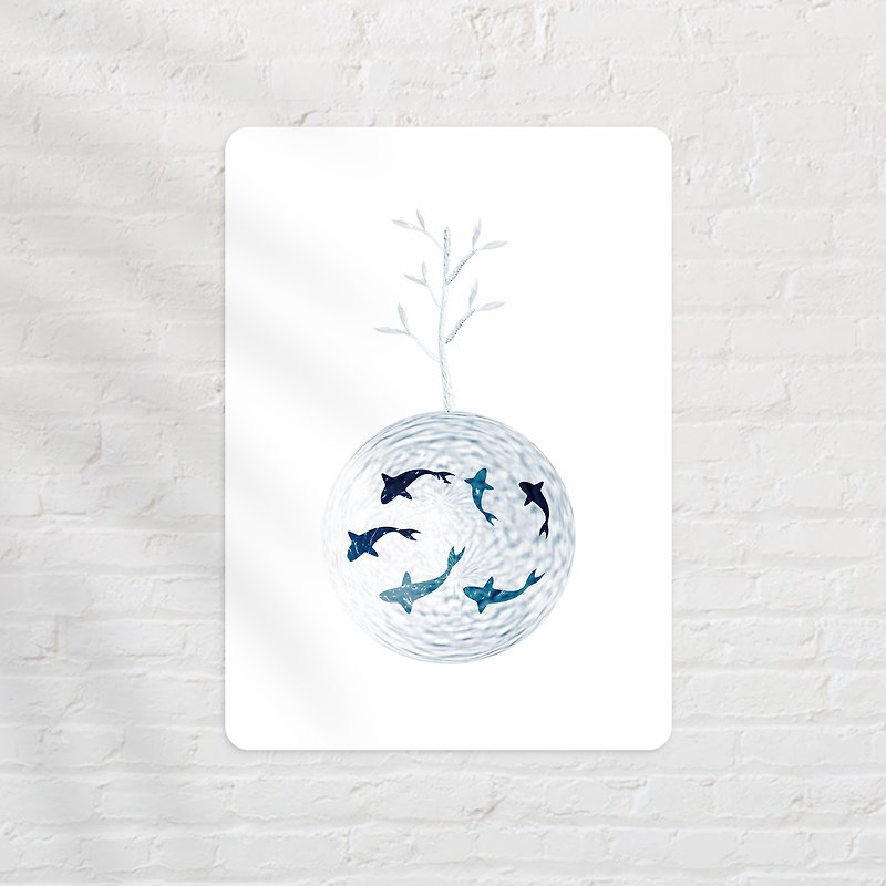 Postcard l Water World - Cards & Postcards - Paper Blue