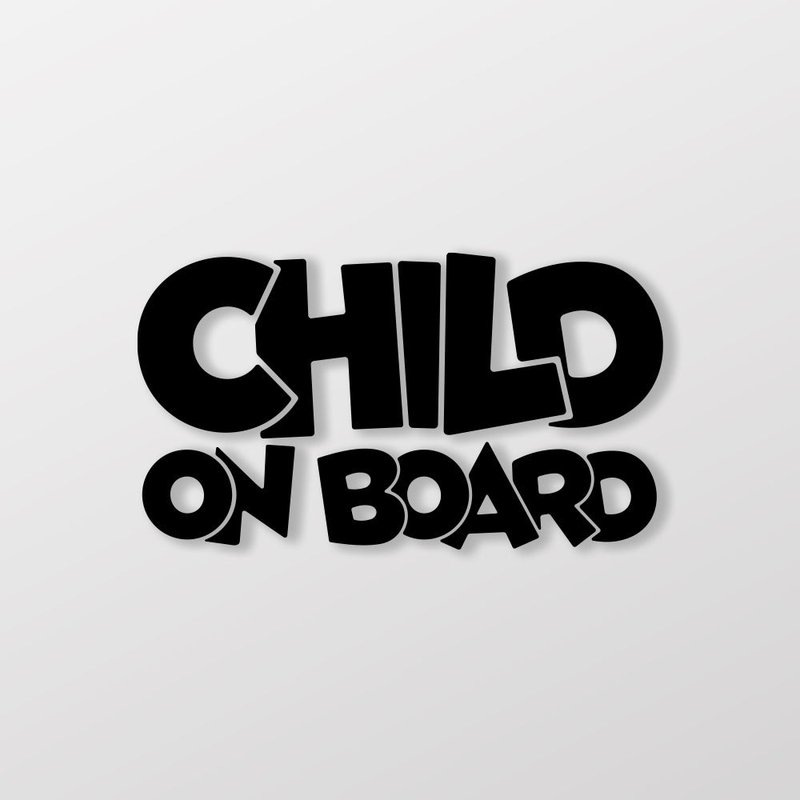 CHILD ON BOARD/A/車貼、貼紙 SunBrother孫氏兄弟 - 貼紙 - 防水材質 