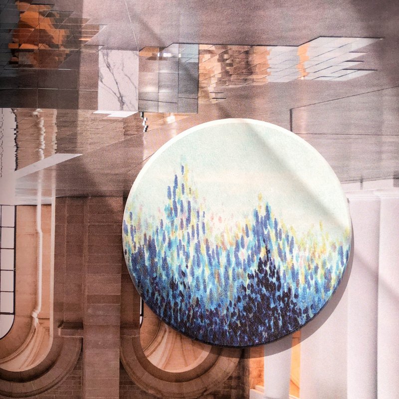 【森林】天然珪藻土|瞬吸水杯墊|SGS台灣製造|聖誕包裝 - 杯墊 - 環保材質 藍色