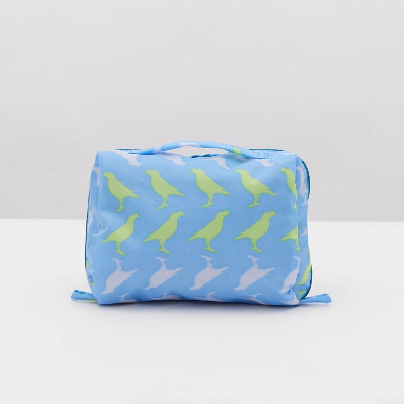 Zipper large opening waterproof storage bag/Taiwan Starling No. 5/fantasy blue - Toiletry Bags & Pouches - Waterproof Material Blue