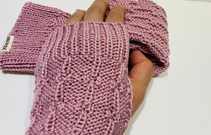 long sleeve sleeve - Gloves & Mittens - Cotton & Hemp Pink