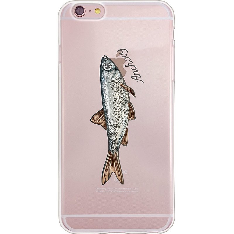 New Designer - Hand painted fish 02 - TPU phone case iPhone / Samsung / HTC / LG / Sony / millet * - Phone Cases - Silicone Silver