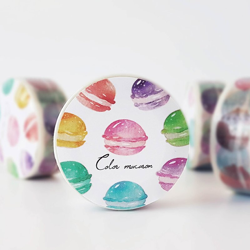 Color macaron paper tape - Washi Tape - Paper Pink