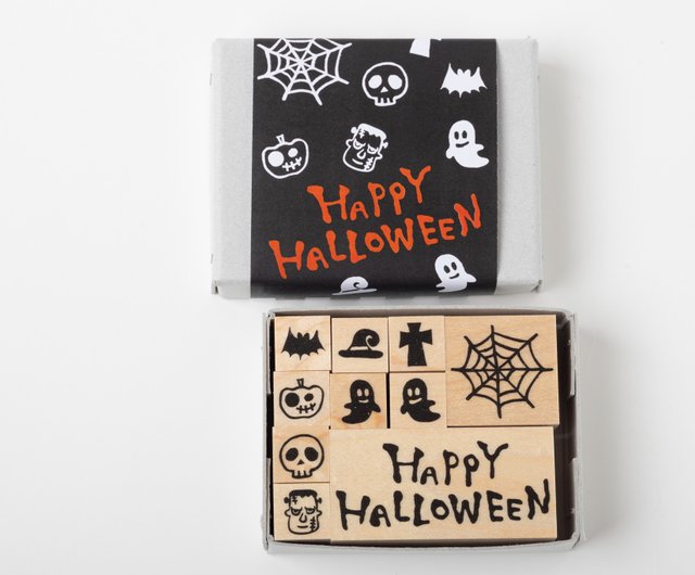 ハロウィンはんこセット*ラバースタンプ10個セット*RS032_y - ショップ RiraRiraはんこ 印鑑・スタンプ - Pinkoi