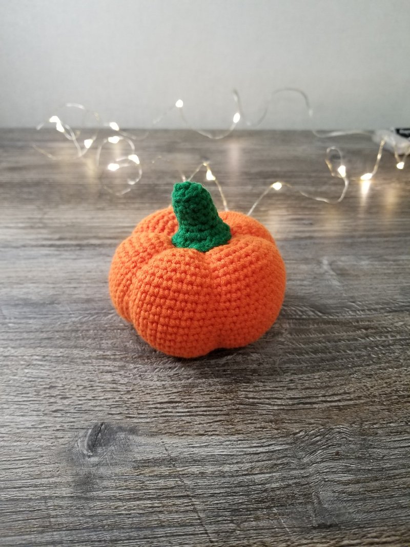 Pumpkin autumn decor Halloween decoration crochet pumpkin fall decor boho - Stuffed Dolls & Figurines - Cotton & Hemp 