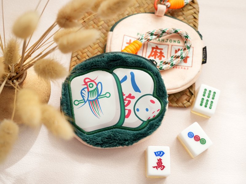 [Playing Mahjong] Storage bag loose paper bag丨Amazing Studio - Coin Purses - Faux Leather Multicolor