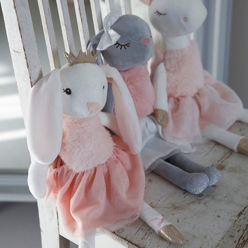 北歐 瑞典Teddykompaniet Kate 芭蕾兔兔 - 公仔/玩偶 - 聚酯纖維 