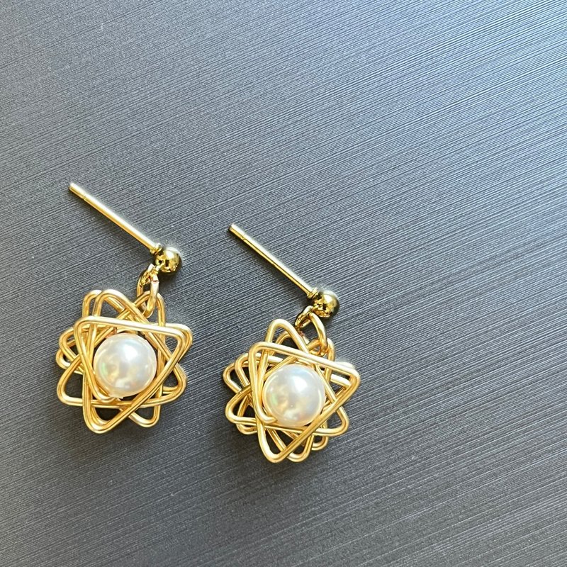 珍珠系列 / 星願 / 耳環 / 耳夾 - 耳環/耳夾/耳骨夾 - 其他材質 