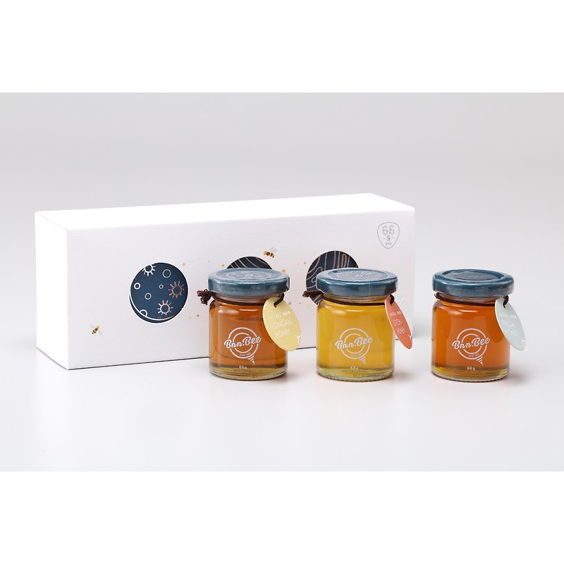 [BnnBee when honey] Mi Mi planet gift box - Honey & Brown Sugar - Glass 