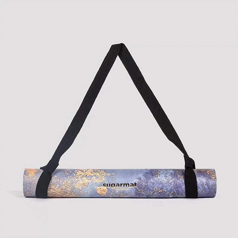 Top PU Dry Wet Anti-Slip Natural Rubber Yoga Mat Advanced 3mm With Strap Blue Dream Chaser - Yoga Mats - Other Materials Multicolor