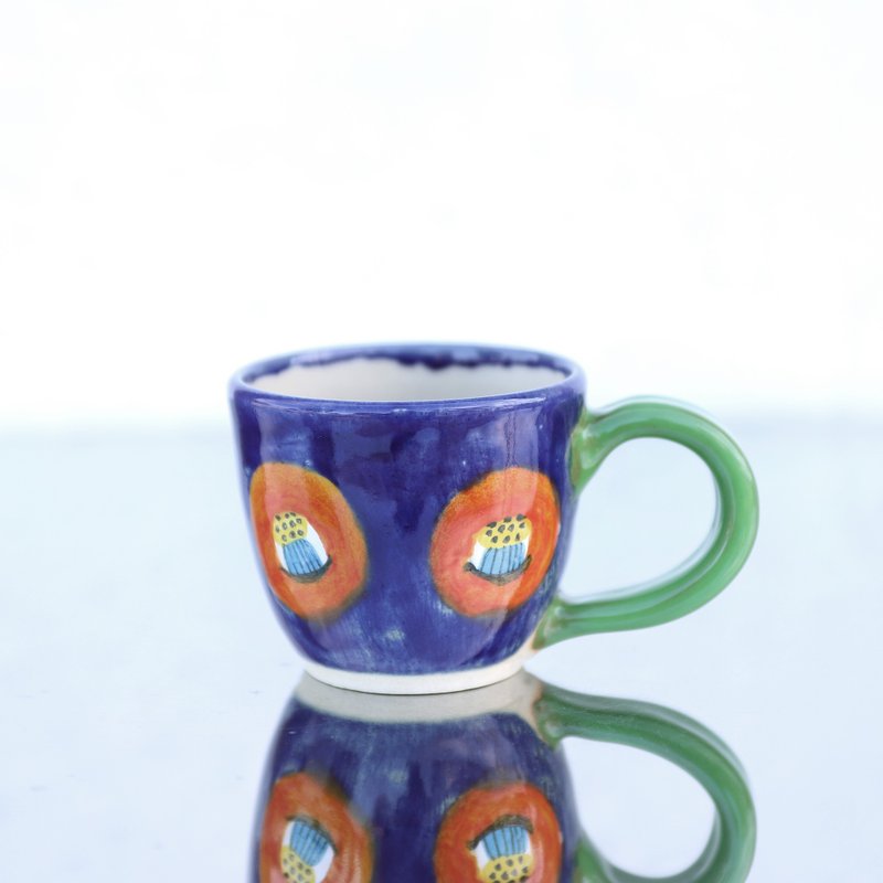 ポップカメリア・マグ/コバルトブルー - 咖啡杯/馬克杯 - 陶 藍色