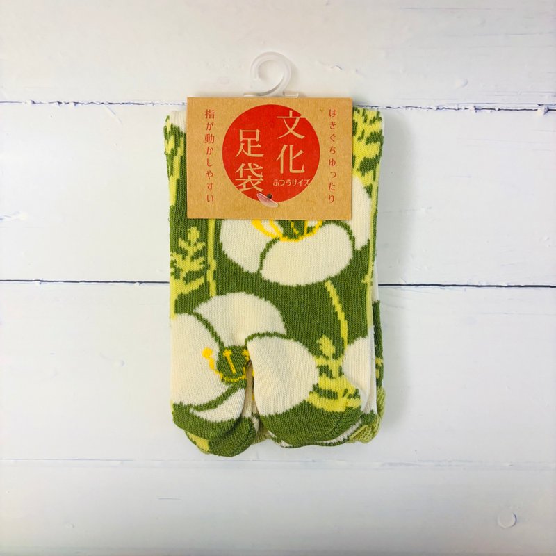 足袋襪 兩趾襪(雛芥子)日本文化足袋短襪 23~25cm - 襪子 - 棉．麻 
