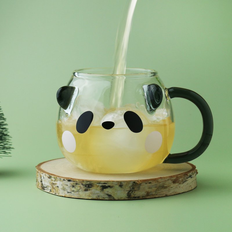 Panda Color Changing Single Layer Handle Cup - แก้ว - แก้ว สีใส