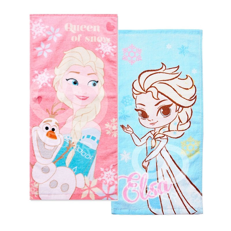 [ONEDER Wanda] Disney Frozen Children's Towel Elsa Xuebao Cotton Towel - Towels - Cotton & Hemp 