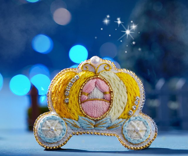 海の娘手刺繍ブローチ女性用フランス刺繍ビーズ刺繍 DIY 材料