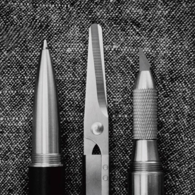 Xcissor Pen Full Set - Scissors & Letter Openers - Stainless Steel Gray