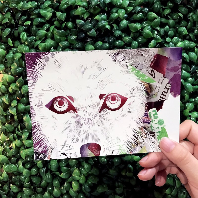 Paper Shoot I SEE YOU! series Postcard - Woof - Cards & Postcards - Paper Multicolor