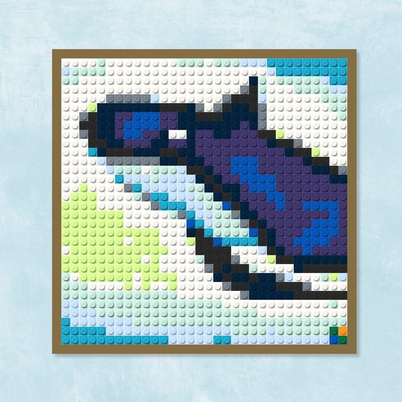 【Animal Series • Whale】DIY Handmade Puzzle Gift- Medium Size - Picture Frames - Plastic Blue