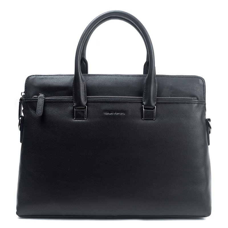 CUMAR GORDEN BRIEFCASE - Briefcases & Doctor Bags - Genuine Leather Black