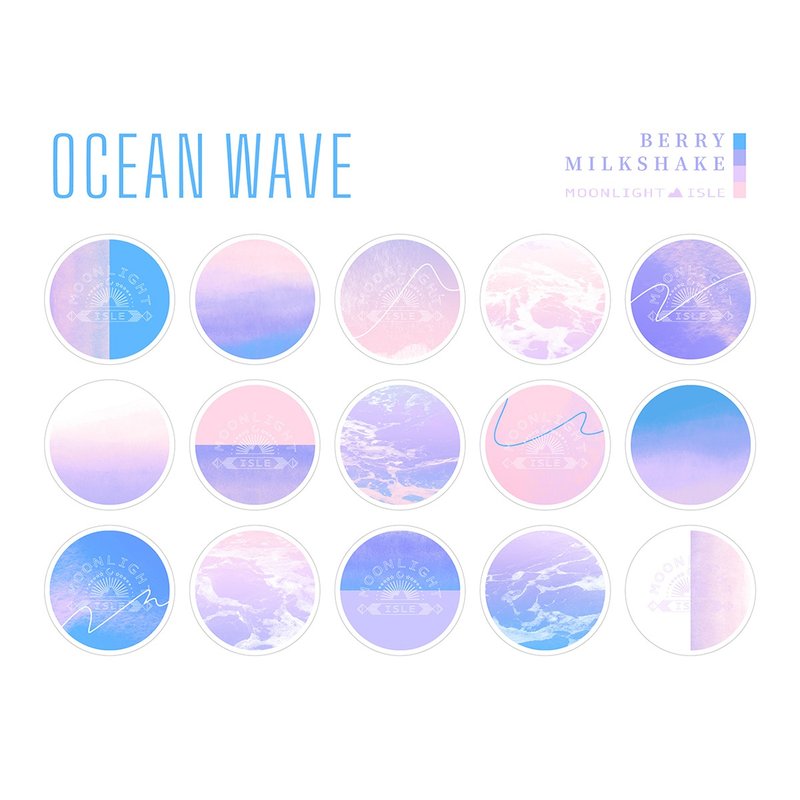 Ocean Wave 莓果奶昔 |粉紅紫海洋水彩攝影IG精選限動| 立即下載 - 電腦手機桌布/貼圖/App 圖示 - 其他材質 