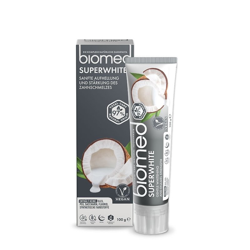 【Biomed】Coconut Enzyme Brightening Toothpaste (100g) - Toothbrushes & Oral Care - Other Materials 
