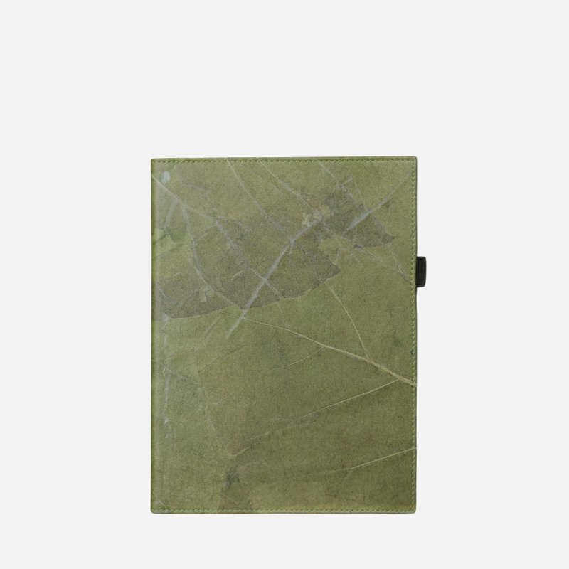A5 LINED VEGAN NOTEBOOK - 筆記本/手帳 - 植物．花 綠色